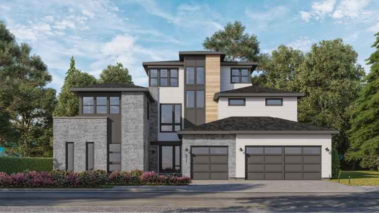Grace Lot 4 Home Rendering, 2-story house