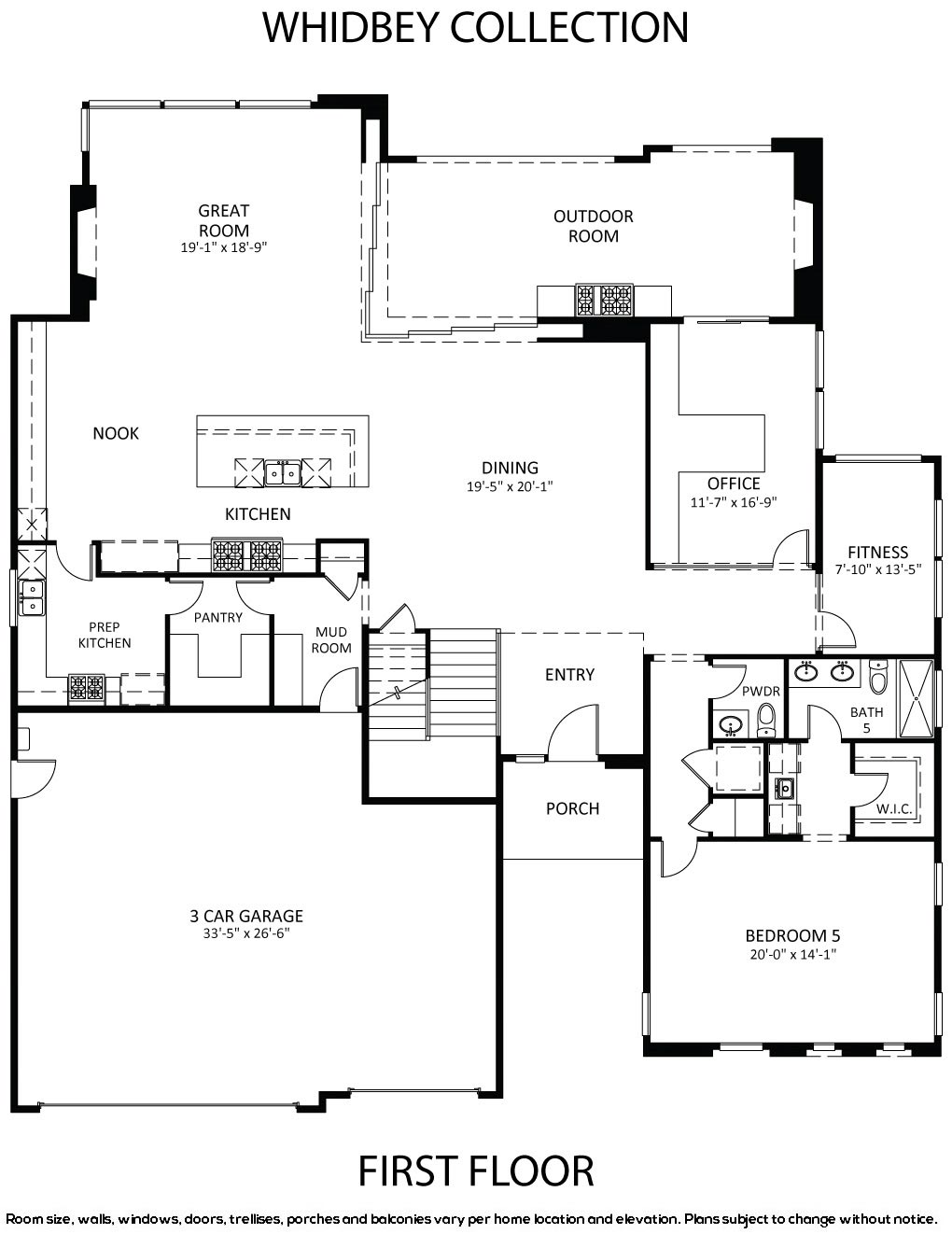 Homesite 2 Whidbey Collection First Floor