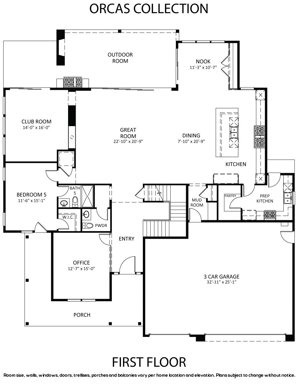 Homesite 3 Orcas Collection First Floor